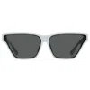 Linda Farrow Skyler Cateye Sunglasses In Wh