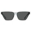 Linda Farrow Skyler Cateye Sunglasses In Wh