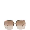 Linda Farrow Sunglasses In Brown
