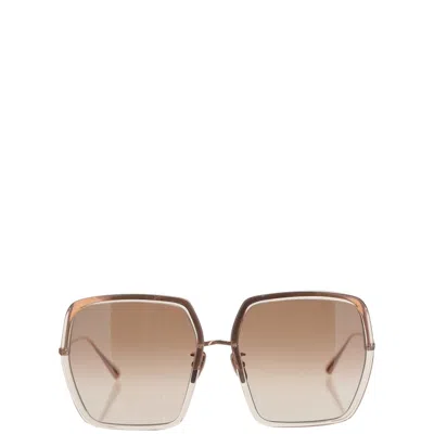 Linda Farrow Sunglasses In Brown