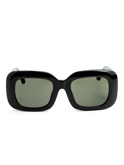 Linda Farrow Square-frame Sunglasses In Black
