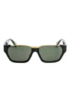 Linda Farrow Square-frame Sunglasses In Black