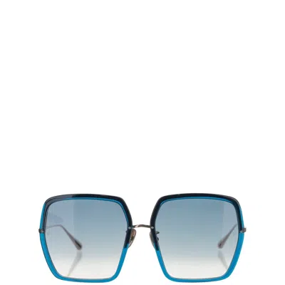 LINDA FARROW LINDA FARROW SQUARE FRAME SUNGLASSES