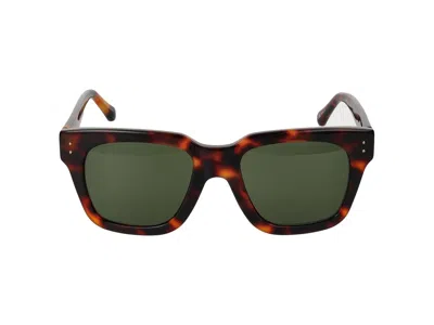 Linda Farrow Square Frame Sunglasses In Multi