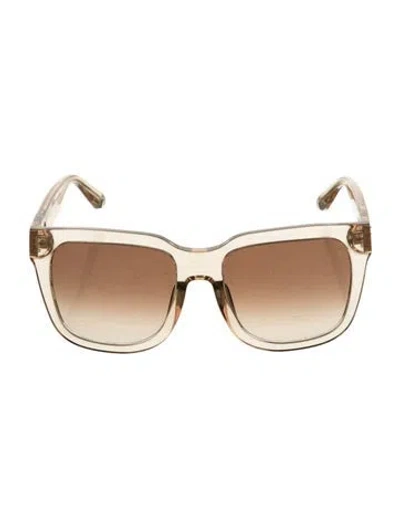 Pre-owned Linda Farrow Square Gradient Sunglasses In Neutral
