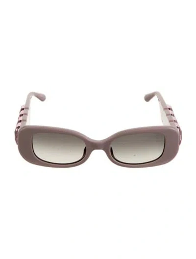 Pre-owned Linda Farrow Square Gradient Sunglasses W/ Tags In Pink