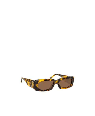Linda Farrow Square Sunglasses In Green
