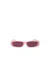 Linda Farrow Square Sunglasses In Red