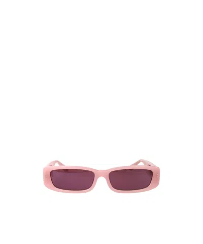 Linda Farrow Square Sunglasses In Red