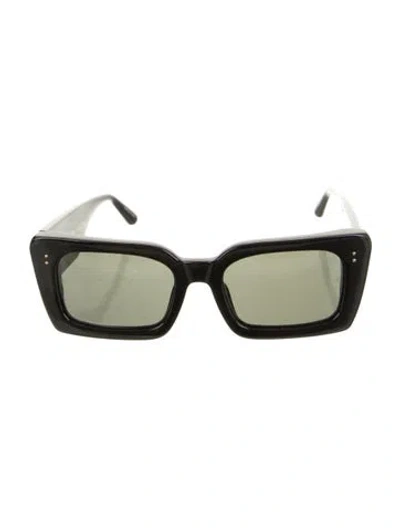 Pre-owned Linda Farrow Square Tinted Sunglasses In Black