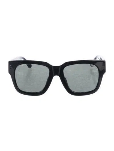 Pre-owned Linda Farrow Square Tinted Sunglasses In Black