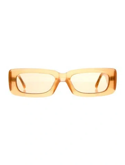 Pre-owned Linda Farrow Square Tinted Sunglasses In Yellow