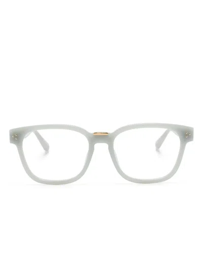 Linda Farrow Steffen Square-frame Glasses In Gray