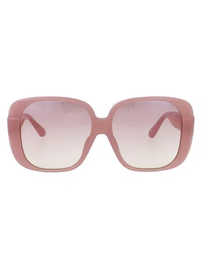 Linda Farrow Sunglasses In Lilac/lightgold/lilacgrad