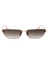 Linda Farrow Cleo - Rose Gold Sunglasses