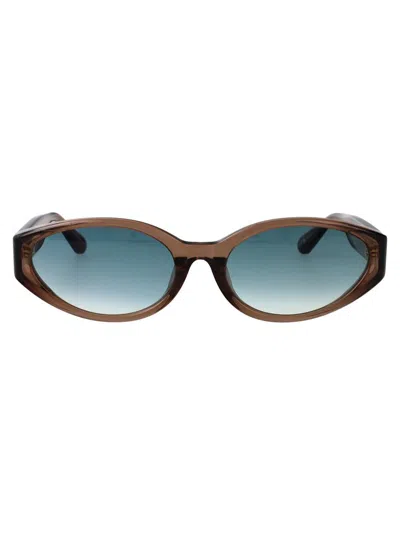 Linda Farrow Sunglasses In Brown