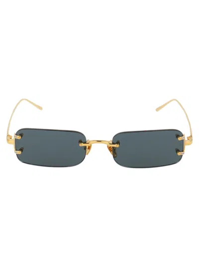 Linda Farrow Sunglasses In Gold