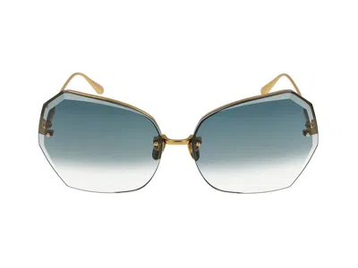 Linda Farrow Sunglasses In Gold