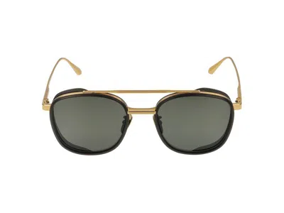 Linda Farrow Sunglasses In Gold
