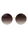 Linda Farrow Adrienne Sunglasses In Black