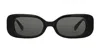 Linda Farrow Lola Rectangle-frame Sunglasses In Black