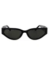 Linda Farrow Tomie Sunglasses In Black/yellowgold/black/grey