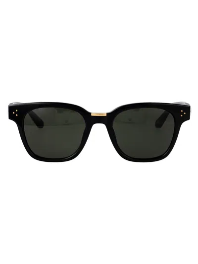 Linda Farrow Sunglasses Lfl1481 C4 Sun C4 In Black/yellowgold/grey