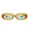 Linda Farrow X Rowen Rose Cara Oval Framed Sunglasses In Brown