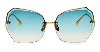 Linda Farrow Sunglasses In Blue