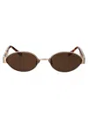 Linda Farrow Sadie - Light Gold / T-shell Sunglasses In Gold