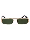 Linda Farrow Sunglasses Lfl1470 C2 Sun C2 In Lightgold/darkt-shell/green