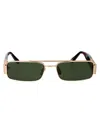 Linda Farrow Sunglasses Lfl1470 C1 Sun C1 In Lightgold/darkt-shell/green