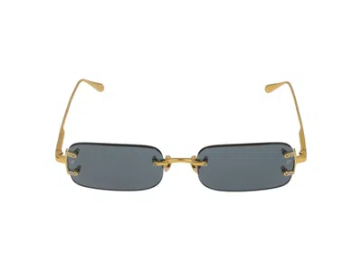 LINDA FARROW SUNGLASSES LINDA FARROW LFL1131 TAYLOR C1 YELLOW GOLD/LIGHT GOLD /17/140