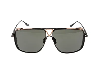 Linda Farrow Sunglasses In Matte Black