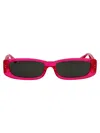 Linda Farrow Sunglasses Lfl1419 C7 Sun C7 In Neonpink/lightgold/grey
