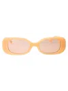 Linda Farrow Lola Sunglasses In Peach/lightgold/peach