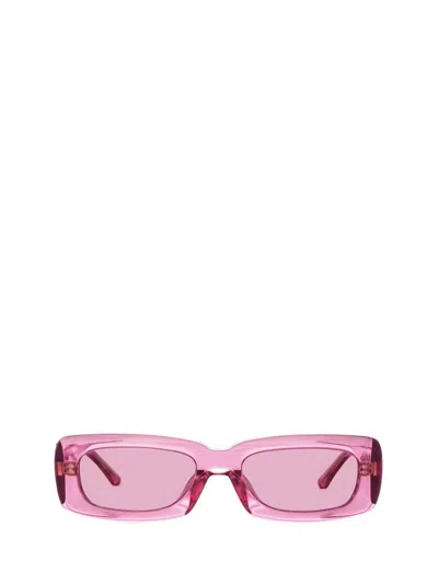 Linda Farrow Sunglasses In Powder Pink / Silver