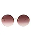 Linda Farrow Adrienne Sunglasses In Red