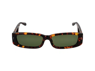 Linda Farrow Rectangular Frame Sunglasses In Multi