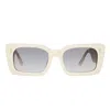 Linda Farrow Rectangular-frame Sunglasses In White