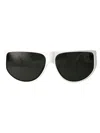 Linda Farrow Elodie Sunglasses In White/whitegold/grey
