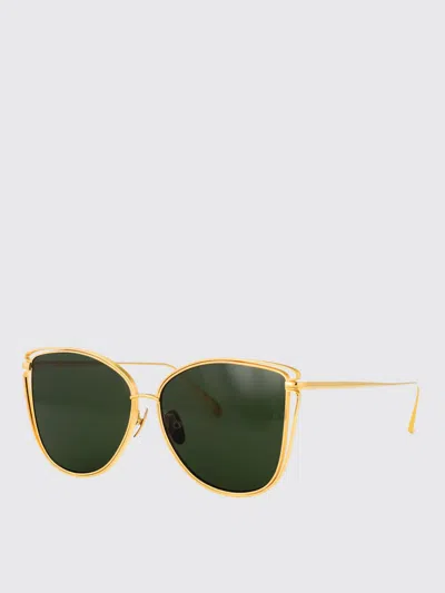 Linda Farrow Sunglasses Woman  In Gold