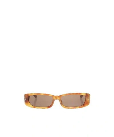 LINDA FARROW LINDA FARROW TALITA RECTANGULAR FRAME SUNGLASSES