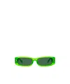 Linda Farrow Neonlime Acetate Sunglasses