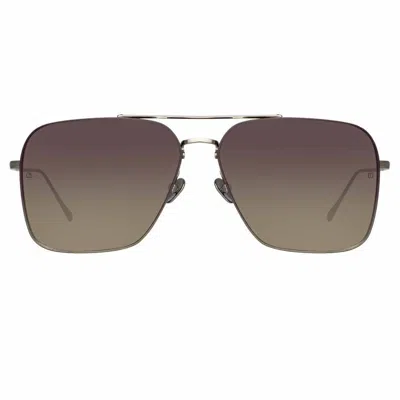 Linda Farrow The Asher - Aviator Sunglasses In Gold