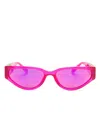 Linda Farrow Tomie Cat-eye Frame Sunglasses In Pink