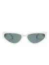Linda Farrow Tomie Cat-eye Sunglasses In White