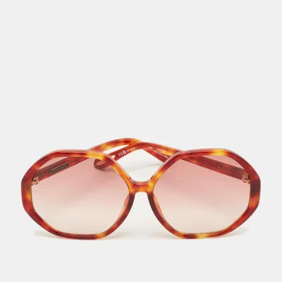 Pre-owned Linda Farrow Tortoise Brown Gradient 8466 Paloma Oversized Sunglasses