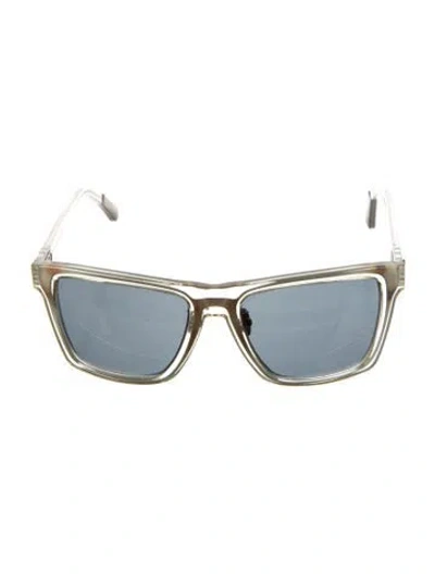Pre-owned Linda Farrow Wayfarer Tinted Sunglasses In Black