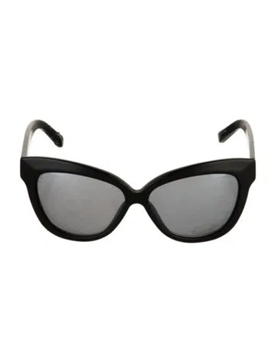 Pre-owned Linda Farrow Wayfarer Tinted Sunglasses In Black